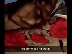 Busty Nigerian sex workersleeping after long sex