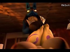 Lucario X Renamon (MrSafetyLion)