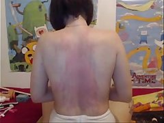 caning her back spanking tits 1