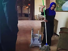 ARABS EXPOSED - Poor Janitor Gets Extra Cash From Boss In Exchange For Sex