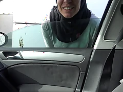 perverted tourist picks up a naughty Muslim street call girl