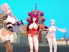 MMD virtual youtubers chinese fresh year 【KKVMD】 (by 熊野ひろ)