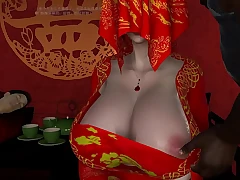 3D big boobs Japanese wifey cheating with big cock and got orgasm