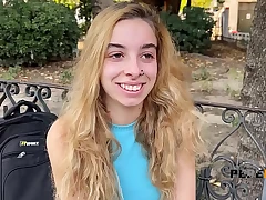 She's JUST 18, but Irina wants to learn how to become a pornography star at PepePorn!