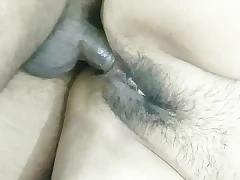 Indian girlfriend close-up anal sex
