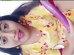 Adorable Indian Desi Girl Fucking Stiffer and Sucking Dick with Full Yelling