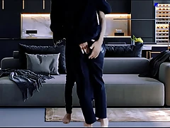 torrid desi indian couple in the bedroom hard fucky-fucky torrid romance, Nighty boobs kiss and ass lick