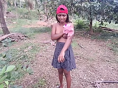 Desi Indian Girl Tearing up Hard With Neighbour In Jungle