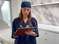 Doctor Laura Jones helps you make that cock rock-hard with her huge ass
