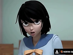 Manga porn SEX SCHOOL - Horny Stacked Principal MILF Gets Boinked Doggystyle In Front Of The Class