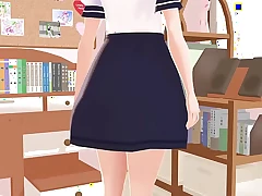 【Mia】 Anime college girl gravure in her rooms.【A sailor college uniform】