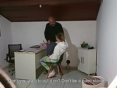 She went to the school principal's office and received help to avoid failing.