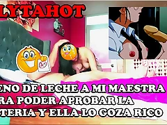 joven de 18 a&ntilde;os tiene relaciones con su maestra de escuela y la termina llenado de semen