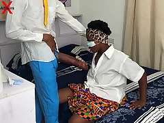 Big black cock college girl showcases his huge cock to the horny classmate and smash her in Ghana school hostel.  Subscribe to Red please