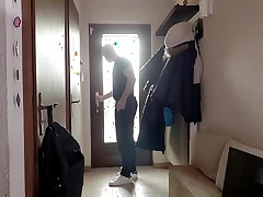 Mind-blowing French MILF with big tits fucked on the sofa in school uniform by Terry and Matt