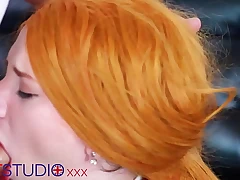 British Redhead, Victoria Greene Sucks, Fucks and Gulps Cum