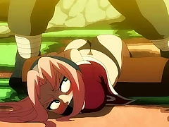 Sakura vs Kakashi on the Woods Floor