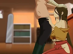 [Hanabi x Naruto] Hanabi Being A Good Step-sister In Law - Hanabi deep-throats Naruto's cock in his office (NTR Sex)