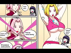 Naruto jamas penso que se follaria a estas hermosa chicas con grandes tetas