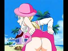 Marron displays her donk dragon ball