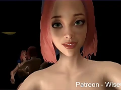 Sakura and Hinata's Futa Sandwich Multiple Point of view