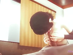 Naruto Hentai - Sarada Bobjob with Point of view (Uncensored) - Chinese Asian Manga anime game porn