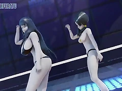 MMD - Hinata Hyuuga & Videl - Chocolate cream