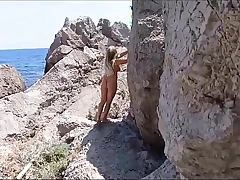 German mom naked on the beach.