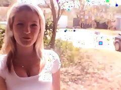 Horny blondie girl bounces up and down bbc lover