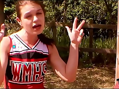 Sexy dramatic cheerleader gets shut up supreme with bbc temptations